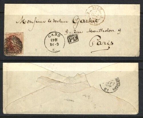 BELGIUM   Sc  5  on  COVER  FVF - Image 1 of 1