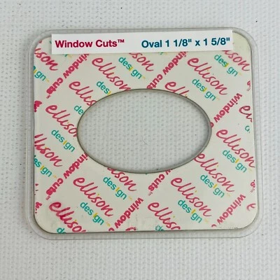 Ellison Window Cuts Oval 1 1/8 x 1 5/8 Cutting Die - Image 1 of 3