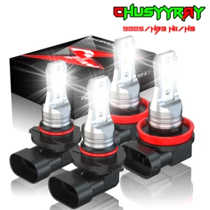 LED Headlights 9005 High Beam H11 Low Beam Bulbs Super Bright 6000K Xenon White - Picture 1 of 12