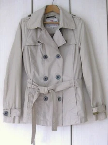 QS by S. OLIVER Jacke Trenchcoat Kurzmantel, Hellbeige, Baumwolle, Gr. M / 38 - Bild 1 von 16