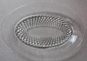 Vintage Indiana Glass Oval Plate - Diamond Point - MINT - Picture 1 of 4