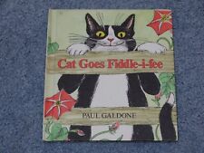 Vintage 1985 Picture Book Cat Goes Fiddle-i-fee Paul Galdone Weekly Reader Club