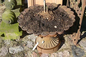 Vase Pflanzgefäß Blumentopf Pokal urn Brunnen Steinfiguren Berlin Pflanzgefäß - Picture 1 of 9