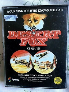 COMMODORE 64/128 VINTAGE 1986 CASSETTE. ENTITILED DESERT FOX. U.S. GOLD SOFTWARE - Picture 1 of 3