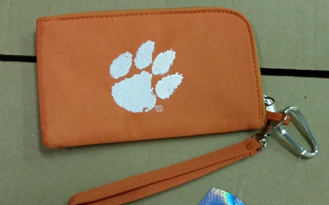 Clemson Tigers ID Wallet Wristlet Cell Phone Case Charm 14 Purse Cover