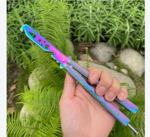 Butterfly Trainer Training Dull Knife Tool Metal Practice - Picture 1 of 3