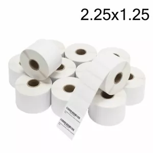 Etiquetas de envío térmico directo 1000 de 2,25"" x 1,25"" / rollo para impresoras Zebra Eltron - Imagen 1 de 5