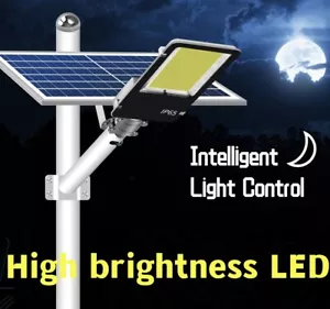 Solar Street Lights Outdoor 120000LM High Brightness Dusk Dawn LED Lamp Control - Picture 1 of 13