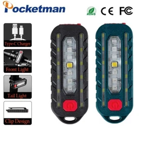 Luz de advertencia LED roja azul linterna estroboscópica de hombro impermeable para correr al aire libre - Imagen 1 de 9