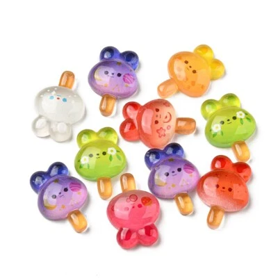 100 cabujones luminosos de resina para suministros de artesanía hágalo usted mismo Foto 1 de 4