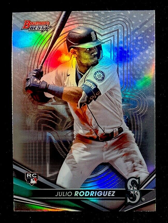 Julio Rodriguez 2022 Bowman's Best #23 Refractor SP Rookie Card RC Mariners