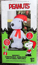 Snoopy Peanuts Christmas Inflatable Tabletop Desk Mantel Battery/USB Operated 20
