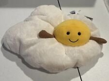 Jellycat Amuseable FRIED EGG Soft Plush Food Toy 10” NWT