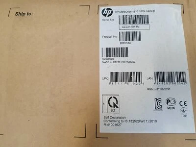 NEW HP StoreOnce 4210 6TB Gigabit iSCSI NAS Backup Server BB853A - Image 1 of 2