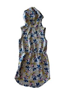 Disney Mickey Mouse Hoodie Sleeveless Shirt Dress Gray Girls SZ 4T GUC - Picture 1 of 8
