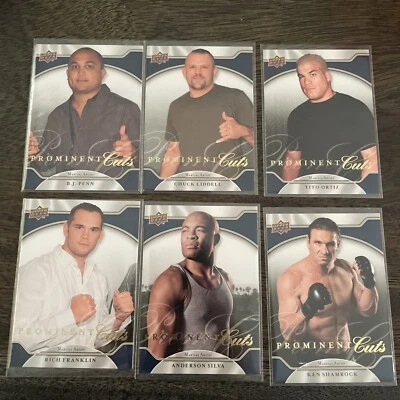 Lote (6) Penn Liddell Ortiz Trébol Silva Frankli 2009 cortes prominentes UD MMA UFC 2009 Foto 1 de 2