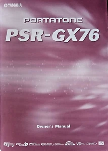 Yamaha PSR-GX76 Electronic Portatone Keyboard Original Owner's Manual Book, GX76 - Picture 1 of 3
