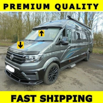 2IN1 VW VOLKSWAGEN CRAFTER 2017+  SUNVISOR SUN VISOR & BONNET DEFLECTOR GUARD - Image 1 of 4