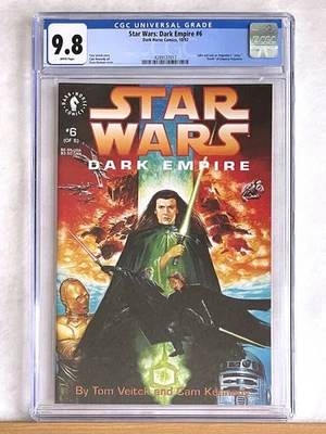 STAR WARS DARK EMPIRE #6 : CGC 9.8 NM/MT : 1992 Dark Horse Veitch Kennedy - Image 1 of 2