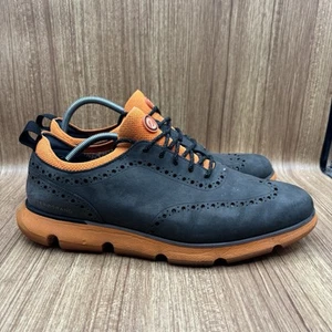 Cole Haan Men Zerogrand Wingtip Oxford Size 12 Turbulence Nubuck Vibrant Orange - Imagen 1 de 9