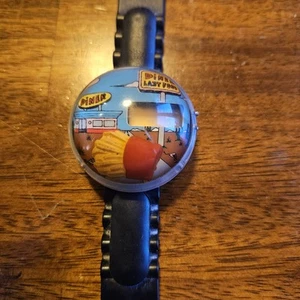 Rare Bubble Watch Diner 70s 80s Digital Fries Highway Black Band Untested - Picture 1 of 5