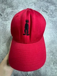 Sombrero Flexfit Rojo Stussy De Colección Bordado Personaje Logo Yupoong S-M - Imagen 1 de 7