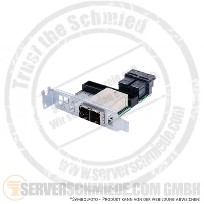 Supermicro AOM-SAS3-8I8E-LP SAS Controller 2x SFF-8643 female intern to 2x SFF-8 - Bild 1 von 2
