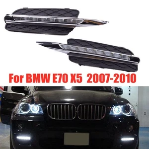 For BMW X5 E70 2007-2010 Bumper LED DRL Daytime Running Light Fog Driving Lamp - Picture 1 of 6