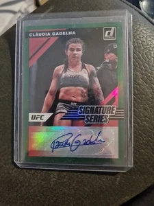 2022 Panini Donruss Claudia Gadelha Signature Series Green Foil Auto UFC - Bild 1 von 2