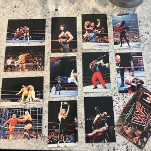 2 Vintage 1999 WWF Logo Wrestling Wrestlemania Live 12 Photocards Trading Cards - Picture 1 of 6