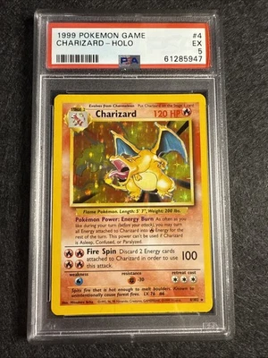 1999 Pokemon Base Set Charizard 4/102 Holo Rare PSA 5 🔥 - Image 1 of 4