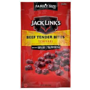 Jack Link's 100% Beef Teriyaki Tender Bites 10oz Resealable Bag - Picture 1 of 4