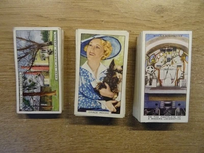 10 FULL SETS OF CIGARETTE CARDS, FILM STARS, RACING, ETC.CAT VALUE, £ 170+ - Image 1 of 4