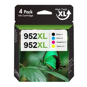 4-Pack 952 XL Ink Cartridges for HP 952XL OfficeJet Pro 8710 8715 8716 8210 7740 - Picture 1 of 6