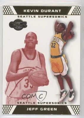 2007-08 Topps Co-Signers Gold Red /109 Jeff Green Kevin Durant #74 Rookie RC - Image 1 of 2