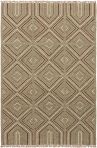 Vintage Hand Woven Carpet 5'4" x 7'10" Traditional Wool Kilim Rug - Picture 1 of 2