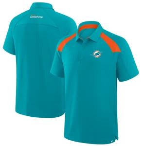 Camisa polo de golf Miami Dolphins Fanatics Aqua Back Around - Imagen 1 de 6
