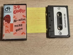 3-D 3D GLOOPER ALL ACTION MAZE GAME COMMODORE 64 - Imagen 1 de 1