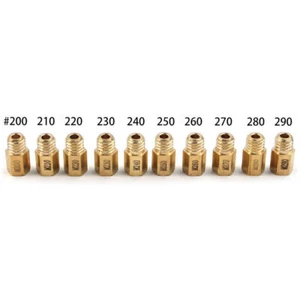 10 Pcs Hex Type Main Jets Main Jet For MIKUNI VM/TM/TMX Carburetor 200-290 230 - Picture 1 of 10