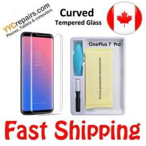 For OnePlus 8 Pro UV Gel Glue Curved 9H Tempered Glass Screen Protector - Bild 1 von 2