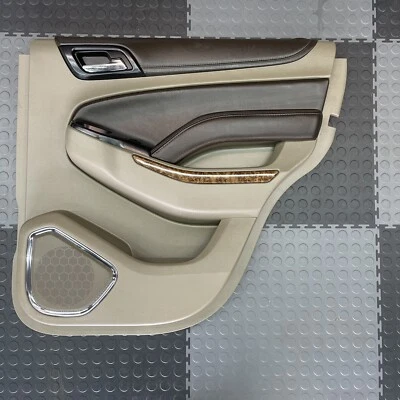 15-20 CHEVROLET TAHOE REAR PASSENGER SIDE DOOR PANEL TAN OEM - Image 1 of 2