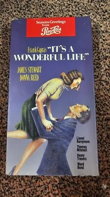 James Stewart Its A Wonderful Life VHS Tape Nyqul Pepto Bismal - Image 1 of 3