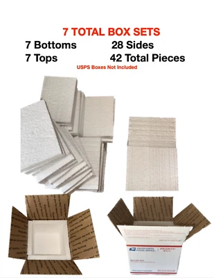 Styrofoam Cooler Box Insulation For USPS Box 4 - 7x7x6 Makes 7  Styrofoam Boxes - Image 1 of 4