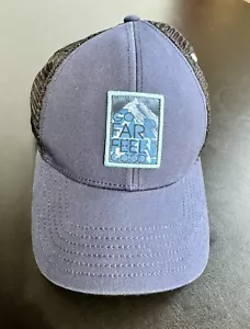 SmartWool Hat Cap Adjustable SnapBack Go Far Feel Good Recycled Fishing Net Brim - Picture 1 of 9