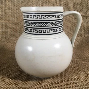 Antique Brownfield Pottery Pitcher 30 Stratford Black July 1876 - Picture 1 of 11