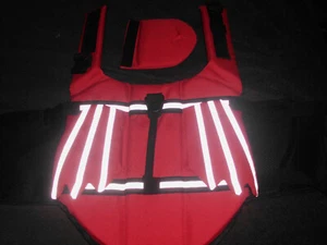 Dog Life Jacken, Ripstop Haustier schwimmende Schwimmweste - rot mit Flügeln - groß - Bild 1 von 2