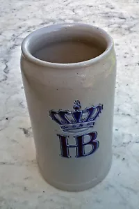 alter Bierkrug HB Hofbräuhaus München Maßkrug 1 L Bier Krug Vintage old Beer Mug - Bild 1 von 2