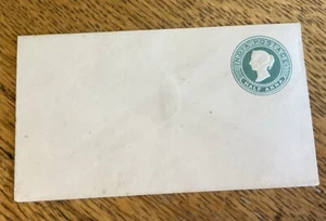 India, British Colonies postal envelope half anna green Victoria 2.5 x 4.5 mint - Picture 1 of 4