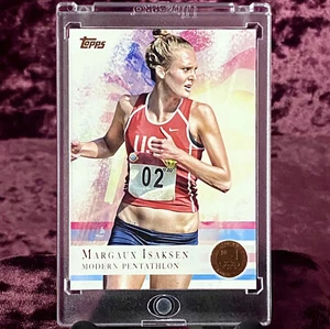 Margaux Isaksen 2012 Topps Olympic BRONZE Parallel RC #27 MINT USA Pentathlon SP - Picture 1 of 2