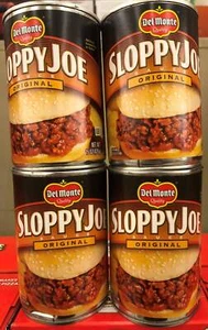 4 CANS Del Monte Original Sloppy Joe Sauce 14.5 oz Hamburger Manwich - Picture 1 of 6